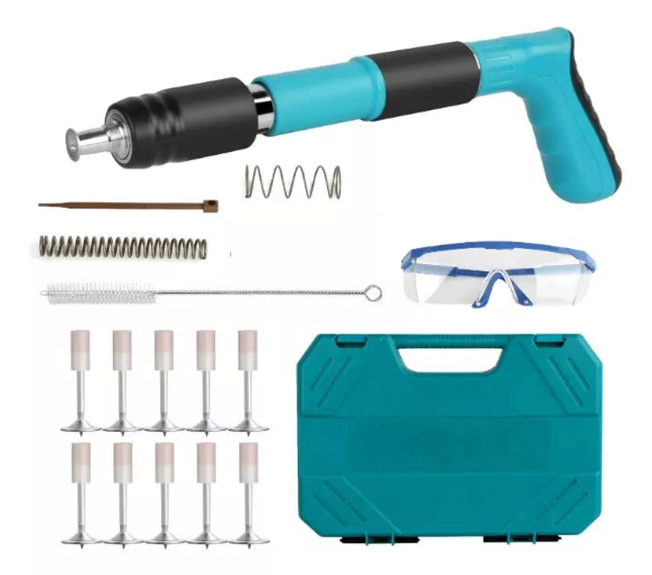 Pistola Remachadora de Clavos + Estuche con Guantes+Gafas Protectoras+Clavos Regalo 🎁